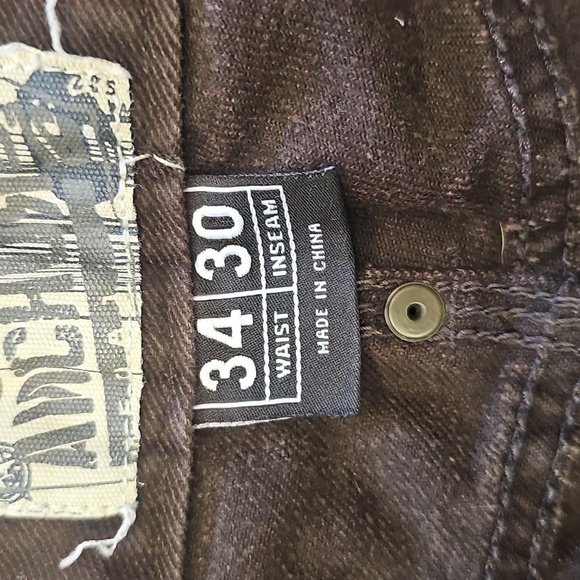 Men's, Brown, Jeans, Casual,Work, Street, Travel, Denim, Unisex, Office, Wedding - Picture 3 of 6